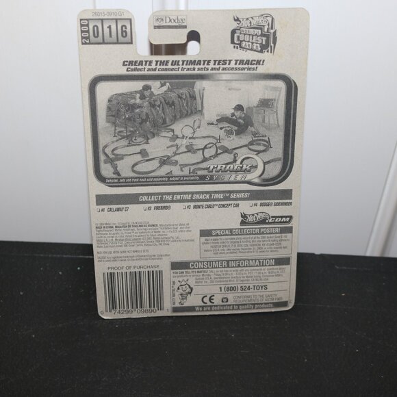 Hot Wheels 1999 Snack Time Series #4 out of 4 POPCORN dodge sidewinder - Picture 4 of 4